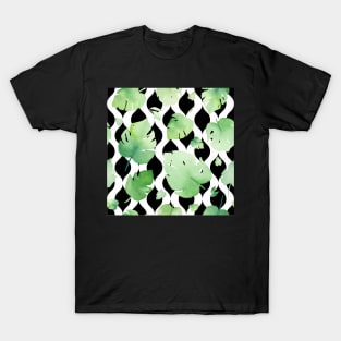 Cute Tropical Leaf Pattern T-Shirt